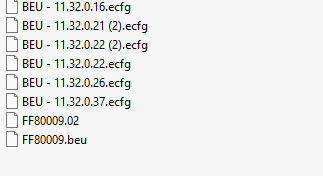 BEU ecfg files